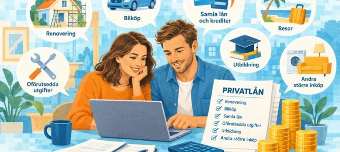Privatlån och vad de kan användas till?